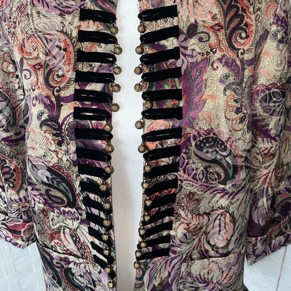 JONI B Bohemian Open Front Cardigan Purple Women’s Medium - Picture 2 of 13